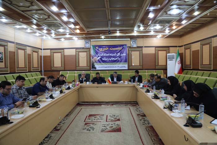 گزارش تصویری نشست خبری مدیر کل کمیته امداد استان بوشهر 