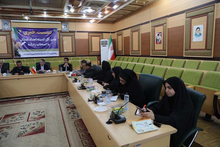 گزارش تصویری نشست خبری مدیر کل کمیته امداد استان بوشهر 