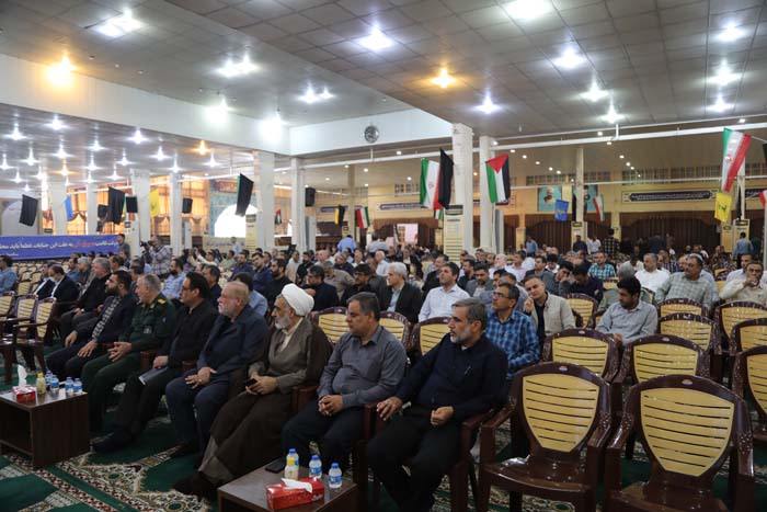 گزارش تصویری حضور مدیر و کارکنان در آئین بزرگداشت روز کارمند بسیجی 