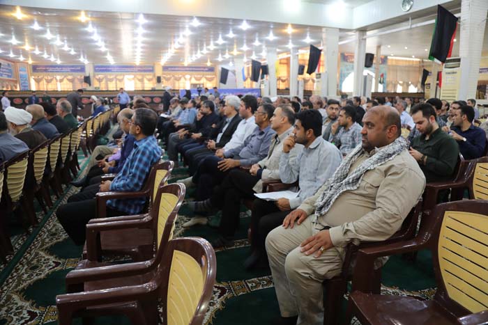 گزارش تصویری حضور مدیر و کارکنان در آئین بزرگداشت روز کارمند بسیجی 