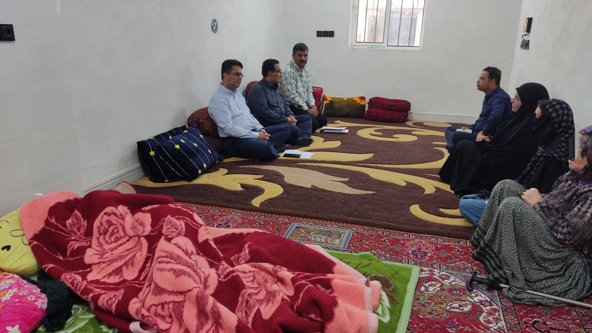 دیدار با خانواده  بیمار خاص و صعب العلاج 
