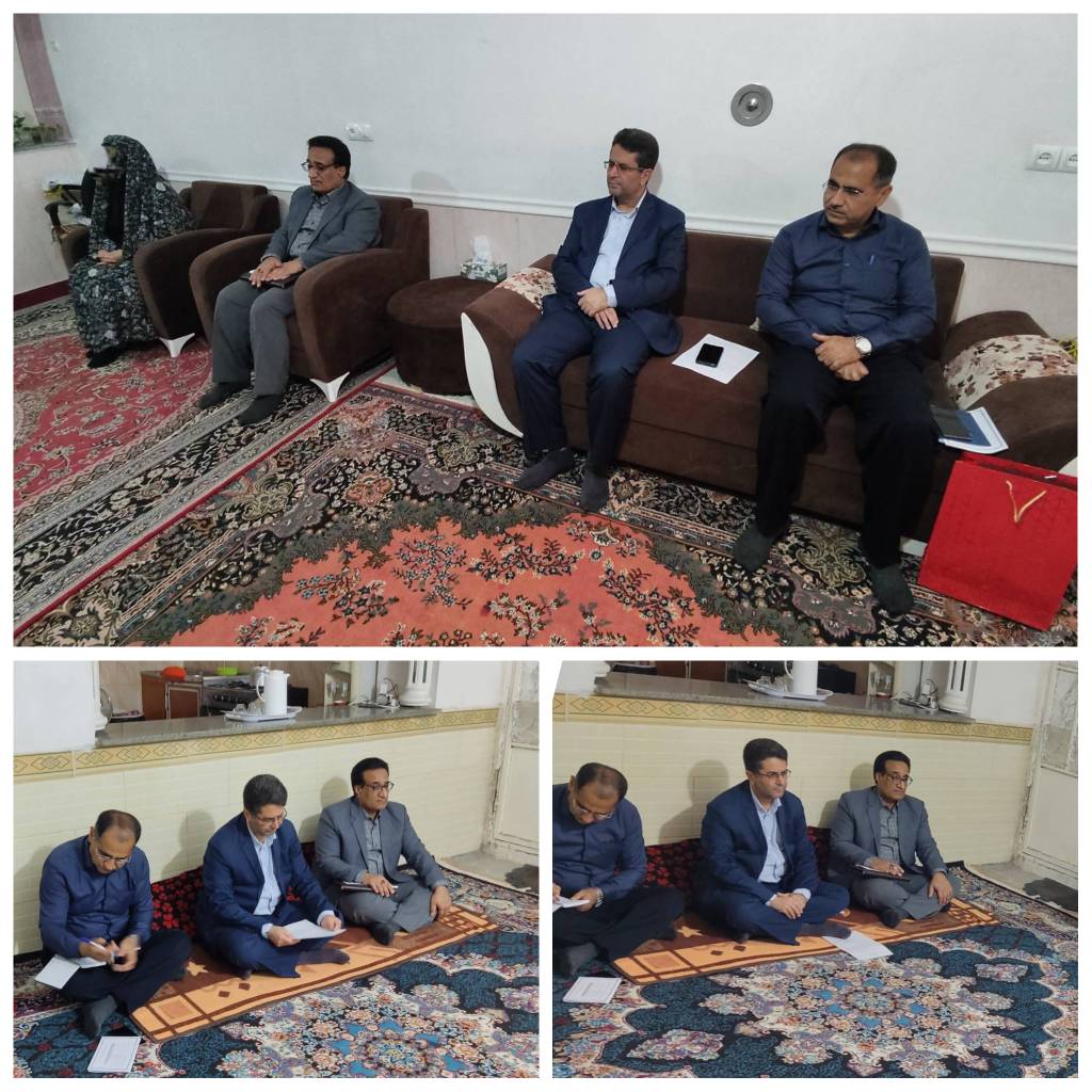 دیدار با خانواده  بیمار خاص و صعب العلاج 