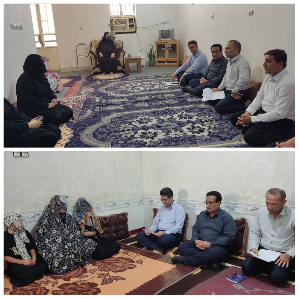 دیدار با خانواده  بیمار خاص و صعب العلاج 