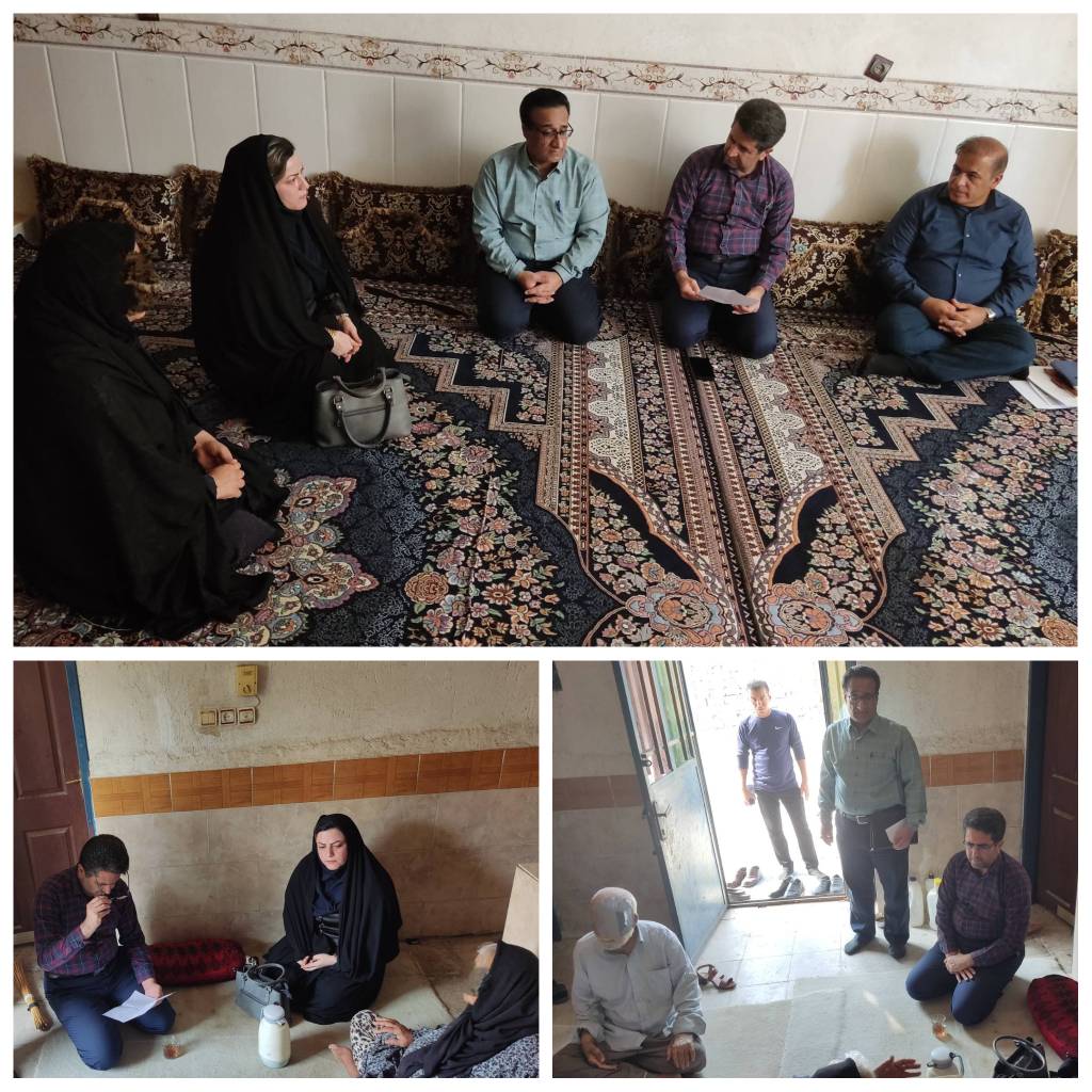 دیدار با خانواده  بیمار خاص و صعب العلاج 