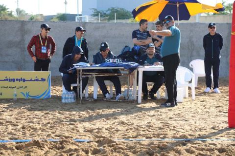 گزارش تصویری برگزاری جشنواره والیبال ساحلی در بوشهر 