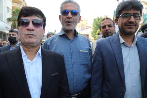 گزارش تصویری /حضور مدیرکل ، قائم مقام استان و همکاران در راهپیمایی روز قدس 