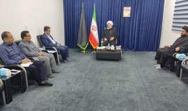 دیدار و گفتگوی مدیر کل کمیته امداد استان با امام جمعه شهر خورموج