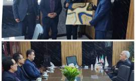 دیدار مدیرکل کمیته امداد استان با مدیر مجتمع متانول کاوه در شهرستان دیر