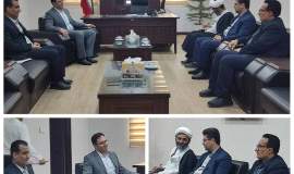 دیدار و‌ گفتگوی مدیر کل کمیته امداد استان بوشهر با فرماندار و امام جمعه اهرم 