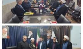 دیدار و گفتگوی مدیر کل کمیته امداد استان با امام جمعه شهر دلوار 